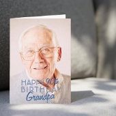 Modern Foto Grandpa Happy Geburtstagsgrüße Karte