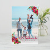 Modern Foto Mele Kalikimaka Weihnachtskarten Feiertagskarte (Stehend Vorderseite)