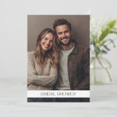 Modern Foto Modern Einfaches Brautparty Einladung (Stehend Vorderseite)
