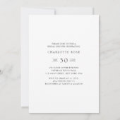 Modern Foto Modern Einfaches Brautparty Einladung (Rückseite)