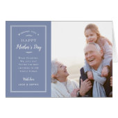 Modern Foto Mother's Day Card for Oma (Vorderseite (Horizontal))