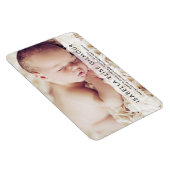 Modern Foto Name Birth Stat Neugeborene Girl Magnet (Rechte Seite)