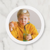 Modern Foto Pizza Birthday Party Geschenkanhänger (Rückseite)