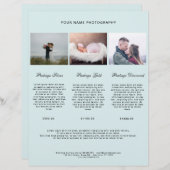 Modern Foto Preisliste (Vorne/Hinten)