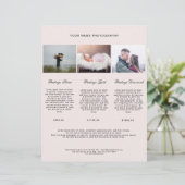 Modern Foto Preisliste (Stehend Vorderseite)