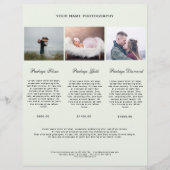 Modern Foto Preisliste (Vorderseite)