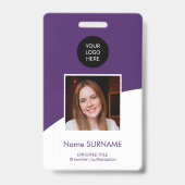 Modern Foto QR Code für benutzerdefinierte ID-Kart Ausweis (Vorderseite)