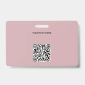 Modern Foto QR-Code für Personalausweis-Unternehme Ausweis (Rückseite)