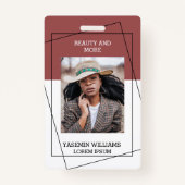 Modern Foto Studio Business ID Card Ausweis (Vorderseite)