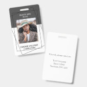 Modern Foto Studio Business ID Card Ausweis (Vorder- & Rückseite)