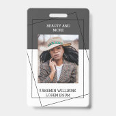 Modern Foto Studio Business ID Card Ausweis (Vorderseite)