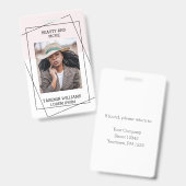 Modern Foto Studio Business ID Card Ausweis (Vorder- & Rückseite)