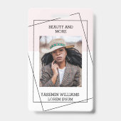 Modern Foto Studio Business ID Card Ausweis (Vorderseite)