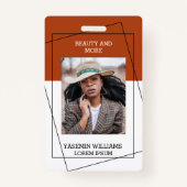 Modern Foto Studio Business ID Card Ausweis (Vorderseite)