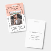 Modern Foto Studio Business ID Card Ausweis (Vorder- & Rückseite)