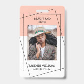 Modern Foto Studio Business ID Card Ausweis (Vorderseite)