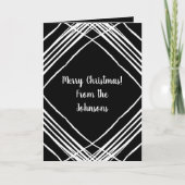 Modern Foto Template Schwarz-Weiß Weihnachten (Vorderseite)