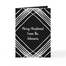 Modern Foto Template Schwarz-Weiß Weihnachten