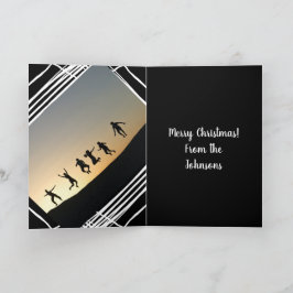 Modern Foto Template Schwarz-Weiß Weihnachten