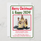 Modern Foto Weihnachtskarte Feiertagskarte (Vorderseite)