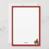 Modern Foto Weihnachtskarte Feiertagskarte (Rückseite)