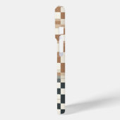 Modern Four-Quadrant Gradient Checkered Phone Case (Rückseite / Links)