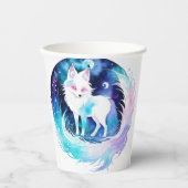 Modern Fox Woodland Birthday Pappbecher (Vorderseite)