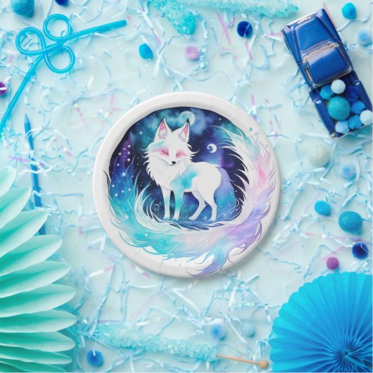 Modern Fox Woodland Birthday Pappteller (Party)