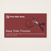 Modern Free Bang Trim Card (Vorderseite)