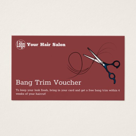 Modern Free Bang Trim Card (Vorderseite)