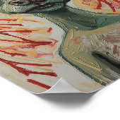 Modern Frenchie Expressionist Art Poster (Ecke)