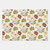 Modern Fresh Colorful Botanical Watercolor TMF26 Geschenkpapier Set (Vorderseite)