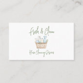 Modern Fresh Custom House Cleaning Services Visitenkarte (Vorderseite)