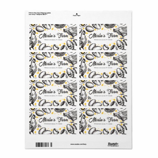 Modern Fresh Eggs Illustration - Eierkarton (Vorne)