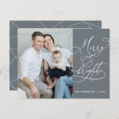 Modern, freundlich und hell Fotokarte für die Fami Postkarte (Vorne/Hinten)