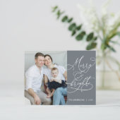 Modern, freundlich und hell Fotokarte für die Fami Postkarte (Stehend Vorderseite)