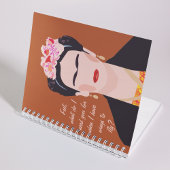 Modern Frida Kahlo Quote Portrait Stilvolle Kunstw Notizblock