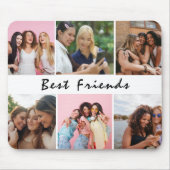 Modern Friend Collage Photos Simple Mousepad (Vorne)