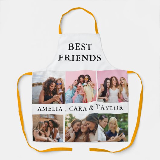 Modern Friend Collage Photos Simple Schürze (Vorderseite)