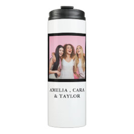 Modern Friend Collage Photos Simple Thermosbecher