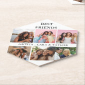 Modern Friend Collage Photos Simple Untersetzer (angewinkelt)