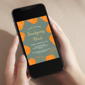 Modern Friendsgiving Potluck Pumpkin Sage Einladung