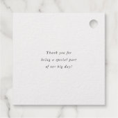 Modern Fringe Geschenkanhänger (Rückseite)