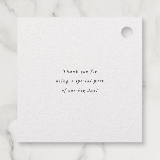 Modern Fringe Geschenkanhänger (Rückseite)