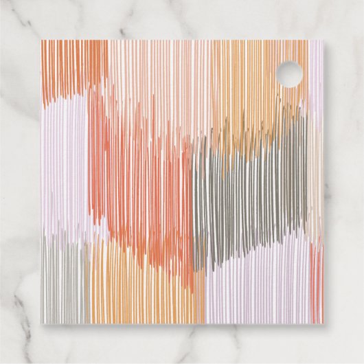 Modern Fringe Geschenkanhänger (Rückseite)