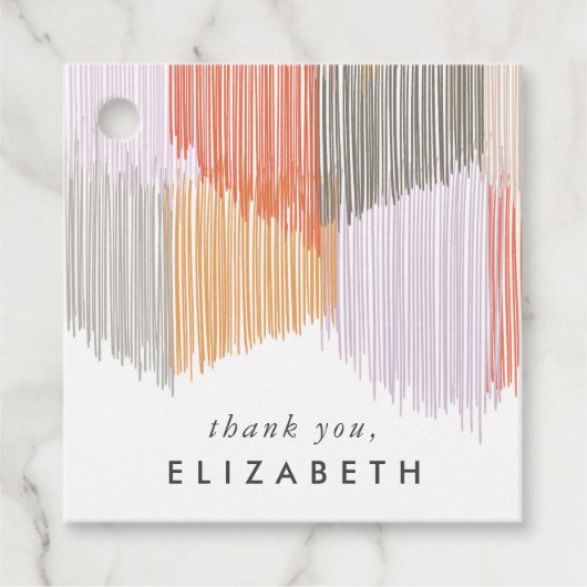 Modern Fringe Geschenkanhänger (Vorderseite)