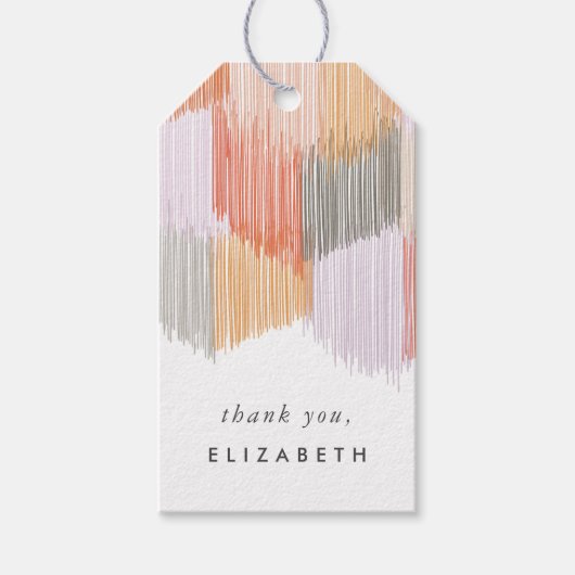 Modern Fringe Geschenkanhänger (Vorderseite)