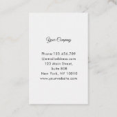 Modern Friseur Visitenkarte (Rückseite)