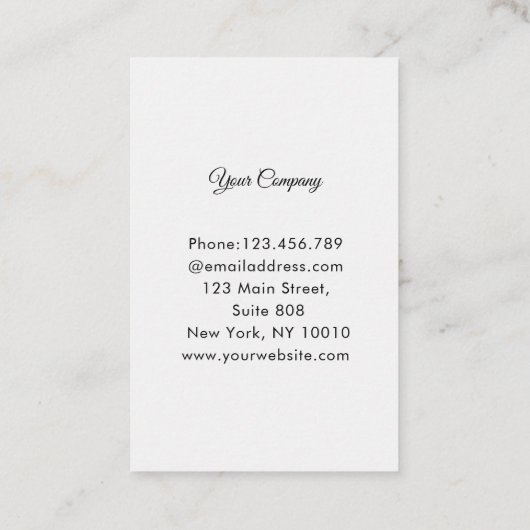 Modern Friseur Visitenkarte (Rückseite)