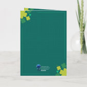 Modern Frohe St. Patrick's Day - Irischer Segen Karte (Rückseite)